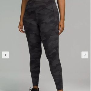 Lululemon Swift Speed High-Rise Tight 28" Size 2 Black Camo